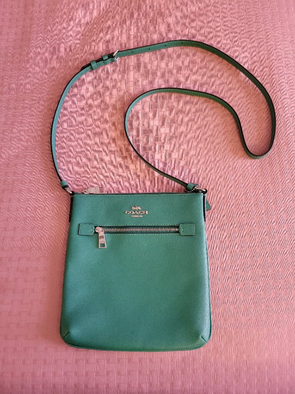 Coach Turquoise Shoulder Bag - Picture 1 of 9